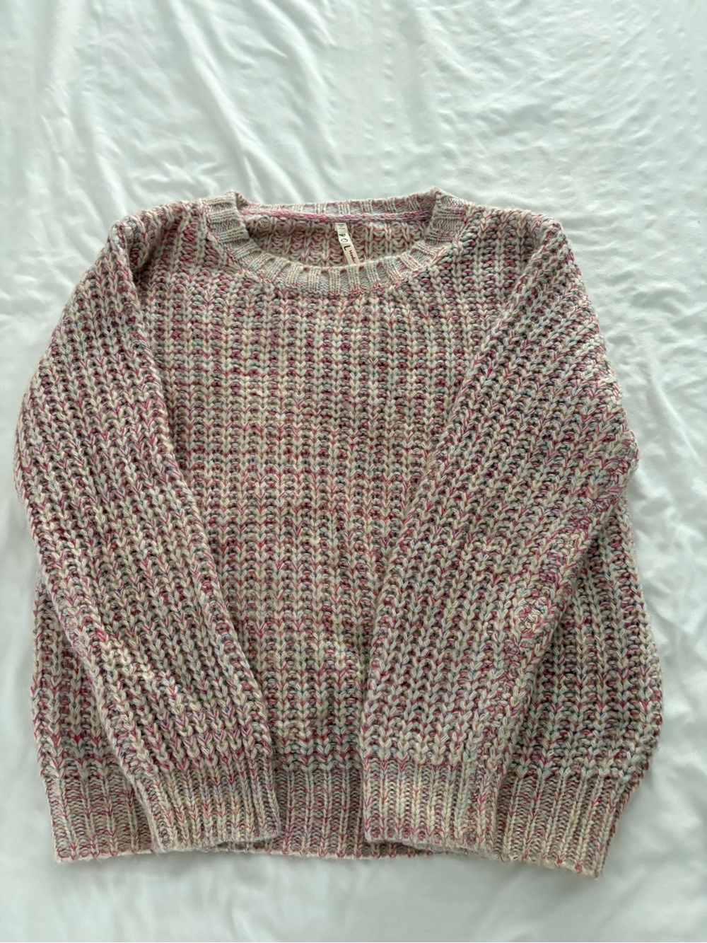 POL Chuncky Marled Boho Pullover Sweater